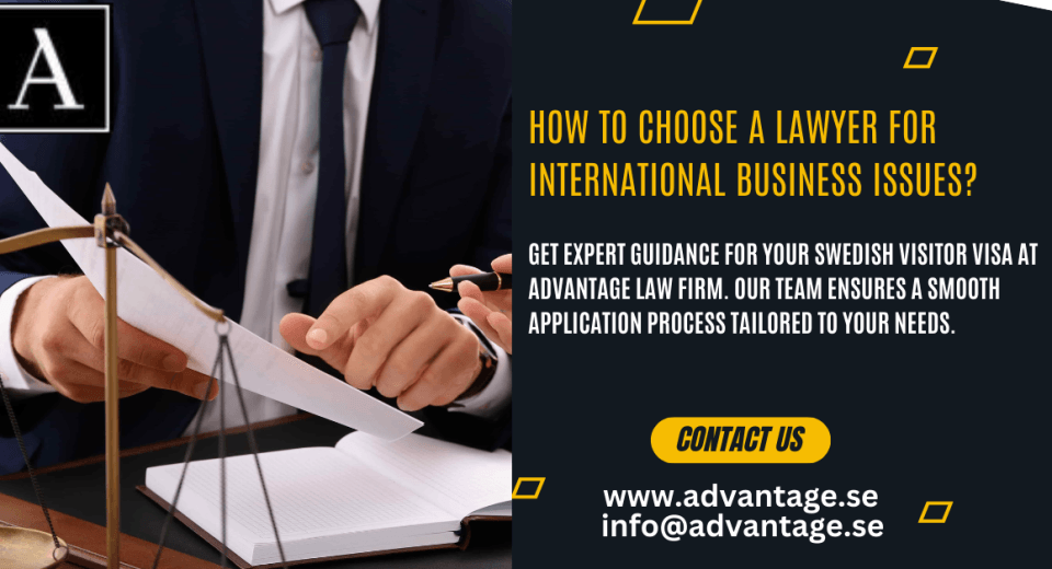 How to Choose a Lawyer for International Business Issues?